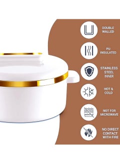 Milton Stainless Steel Curve Food Container 1000 ML White  - Image 3