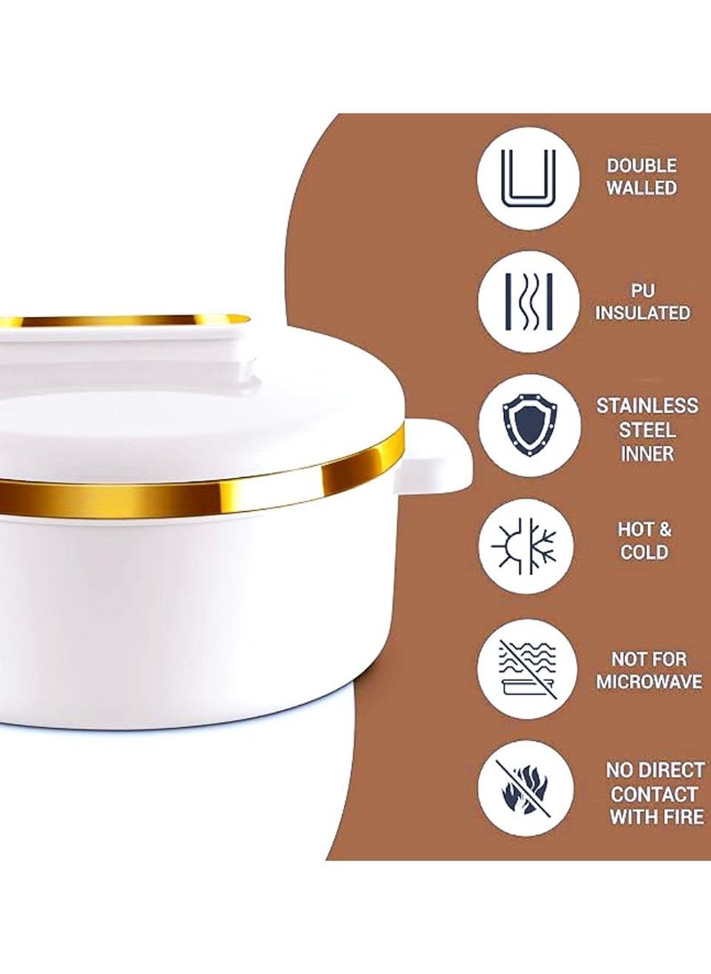 Milton - Stainless Steel Curve Food Container 1000 ML White - Image 1
