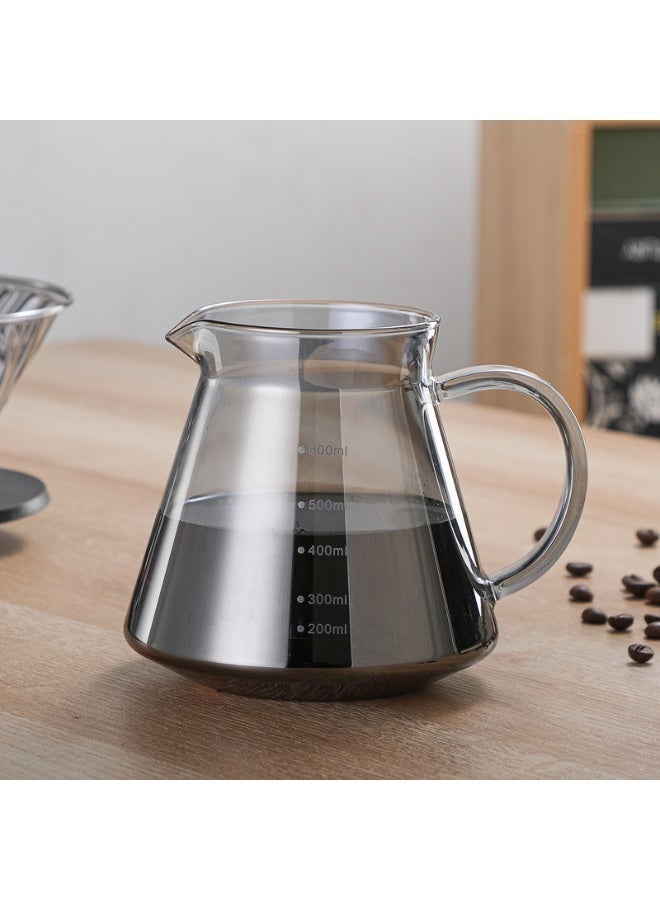 V60 Pour Over Coffee Maker Set 600ml Pour Over Glass Carafe Coffee Kit ,Portable Coffee Pot with Drip Filter, Heat Resistant Glass Range Coffee Server | Pour Over Coffee Tea Server | Pot Carafe Hand Drip Coffee Jug Decanter |Transparent | Kettle Coffee Maker Teapot|coffee hand drip - Image 3