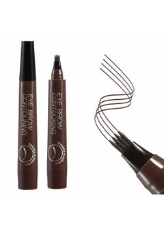 Liquid Eyebrow Pen, Waterproof Microblading Eyebrow Pencil with a Micro-Fork Tip Applicator, Creates Natural Looking Brows Effortlessly