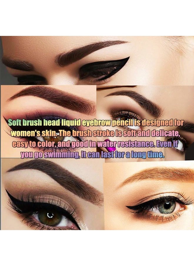 Apooliy - Liquid Eyebrow Pen, Waterproof Microblading Eyebrow Pencil with a Micro-Fork Tip Applicator, Creates Natural Looking Brows Effortlessly - Image 1