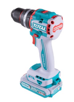 TOTAL Total Compact Brushless Cordless Impact Drill 20V – 66Nm Max Torque, 2 Speed Gear, 22+1+1 Torque Settings, 47 Pcs Accessories & LED Work Light – Includes 2 x 2.0Ah Batteries and Charger  - Image 3