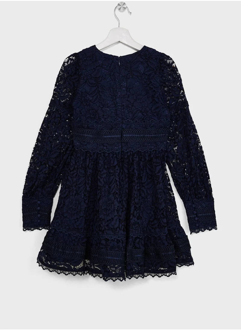 Bardot Junior Kids Venice Lace Midi Dress