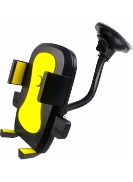 CONCORD C-876 In-Car Phone Holder Holder with Suction Cup - Yellow 