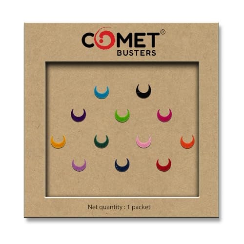 Comet Busters Multicolor Moon Bindis (5mm) (BV1064) - Image 5