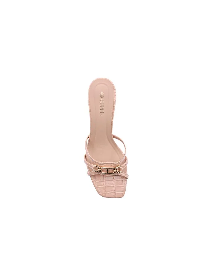 Cuple Nude Heel Slipper – Refined Summer Essential for Women | Best Price UAE