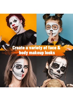 BOBISUKA Halloween Black and White Face Body Paint Oil Based Face Painting Kit for Adult Non Toxic Large Capacity Facepaint for Cosplay Clown Skeleton Vampire Special Effects Makeup - pzsku/Z4E97ADF8B97E789B3592Z/45/_/1736426425/c9cb326f-dd82-44bb-9853-0339ea154ff1