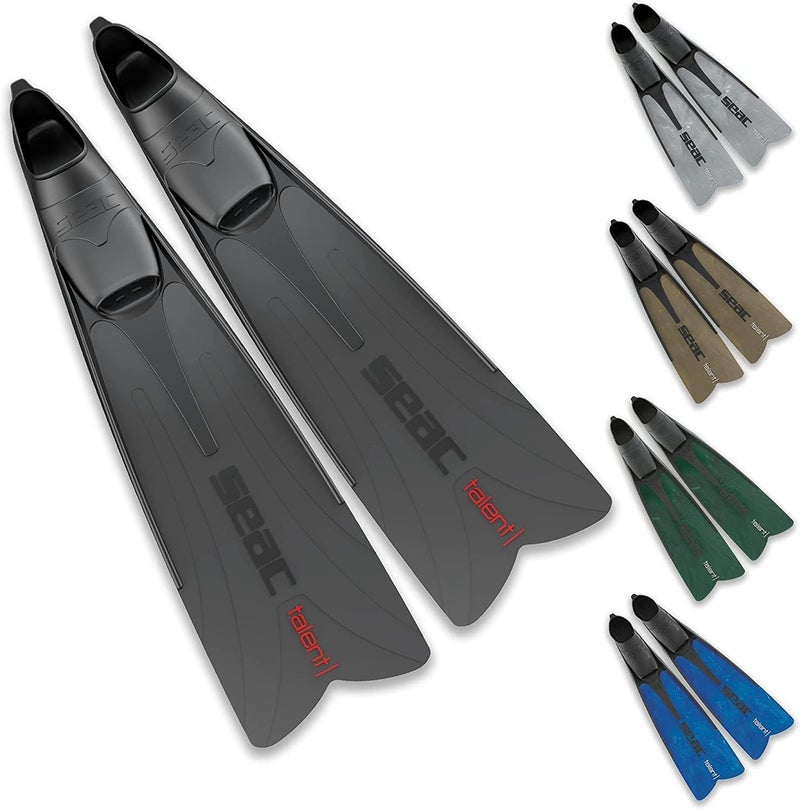 Seac Talent MidLong Fins for Spearfishing Free Diving and Diving Black 125135 - Image 2
