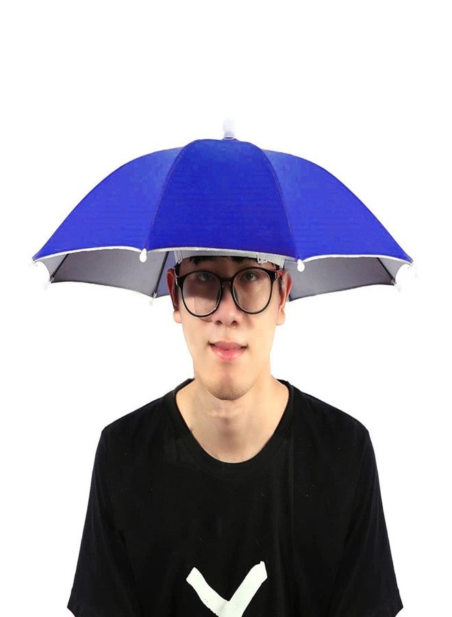 Dark Moon Hat Umbrella for Kids, Girls and Boys Red and Blue Color Cap Hat Umbrella for Adults,Women,Men (Red and Blue) Pack of 2 - Image 3