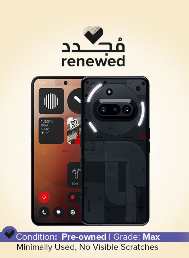 Nothing Renewed - Phone 3a 5G Dual SIM Black 12GB RAM 256GB - International Version - Image 1