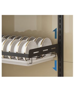 EMZJ 2-Tier Countertop Dish Drying Rack Drainer for Kitchen Organization Storage Shelf Utensils with Blade Holder (without chopsticks cage)  - Image 4
