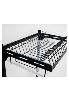EMZJ 2-Tier Countertop Dish Drying Rack Drainer for Kitchen Organization Storage Shelf Utensils with Blade Holder (without chopsticks cage)  - Image 3
