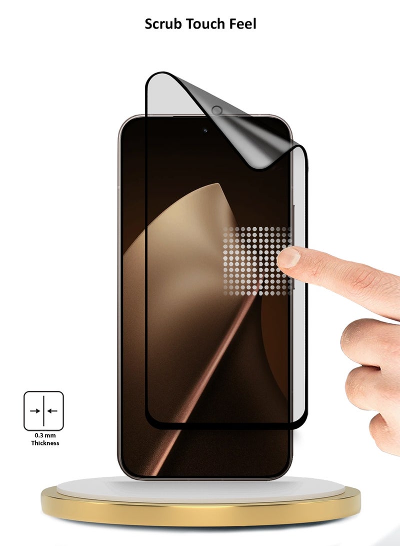 Wtech Xiaomi 15T Pro 5G 2025 Premium Nano Ceramic Full Glue Full Cover Matte Flexible Screen Protector (MSCNMN) - Clear/Black - Image 4