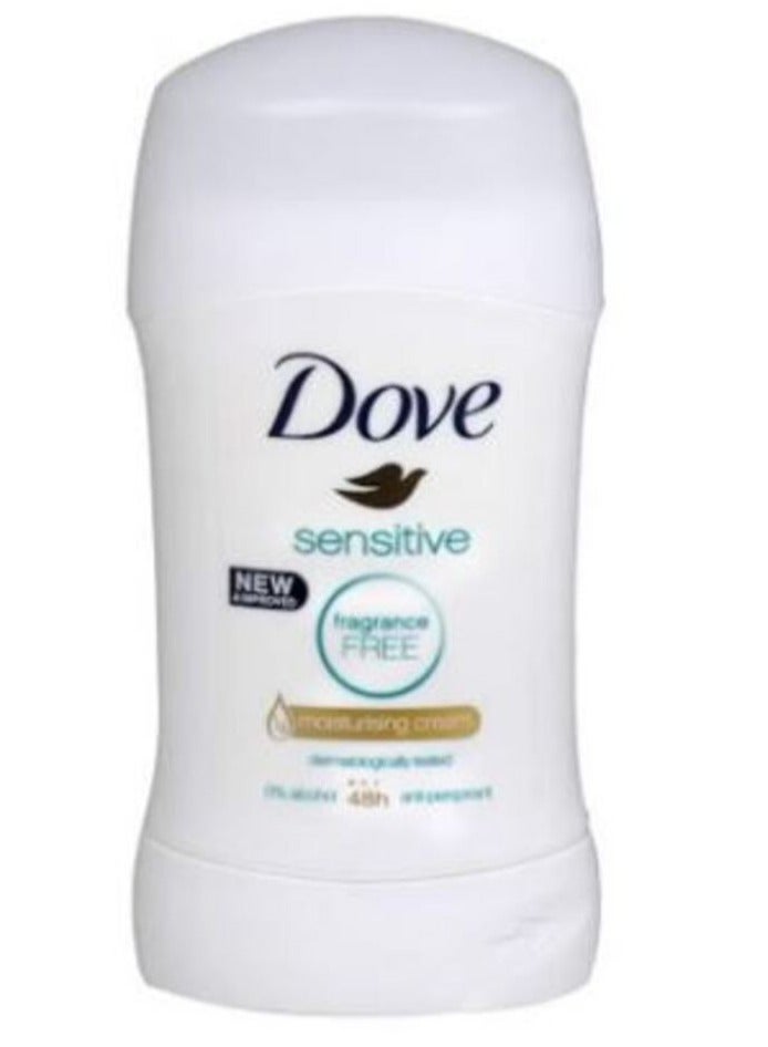 Dove Sensitive Fragrance Free Antiperspirant Stick 40g