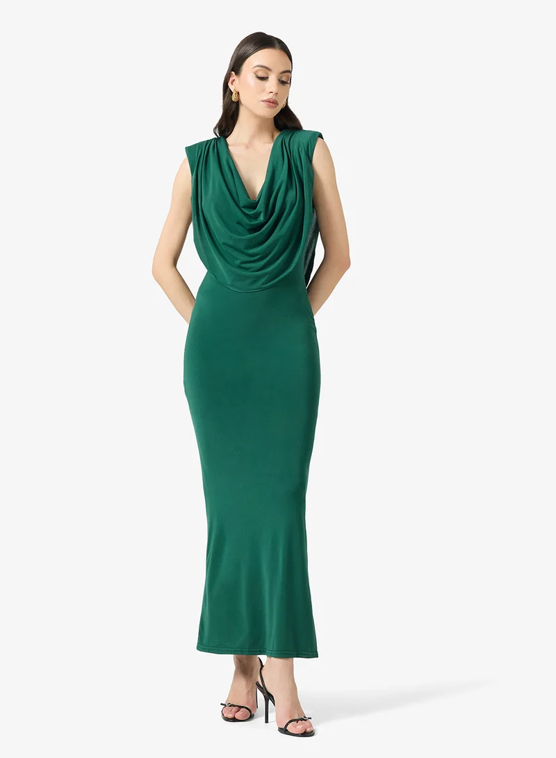 تي اف ان سي Charmed Cowl Neck Body-Con Maxi Dress