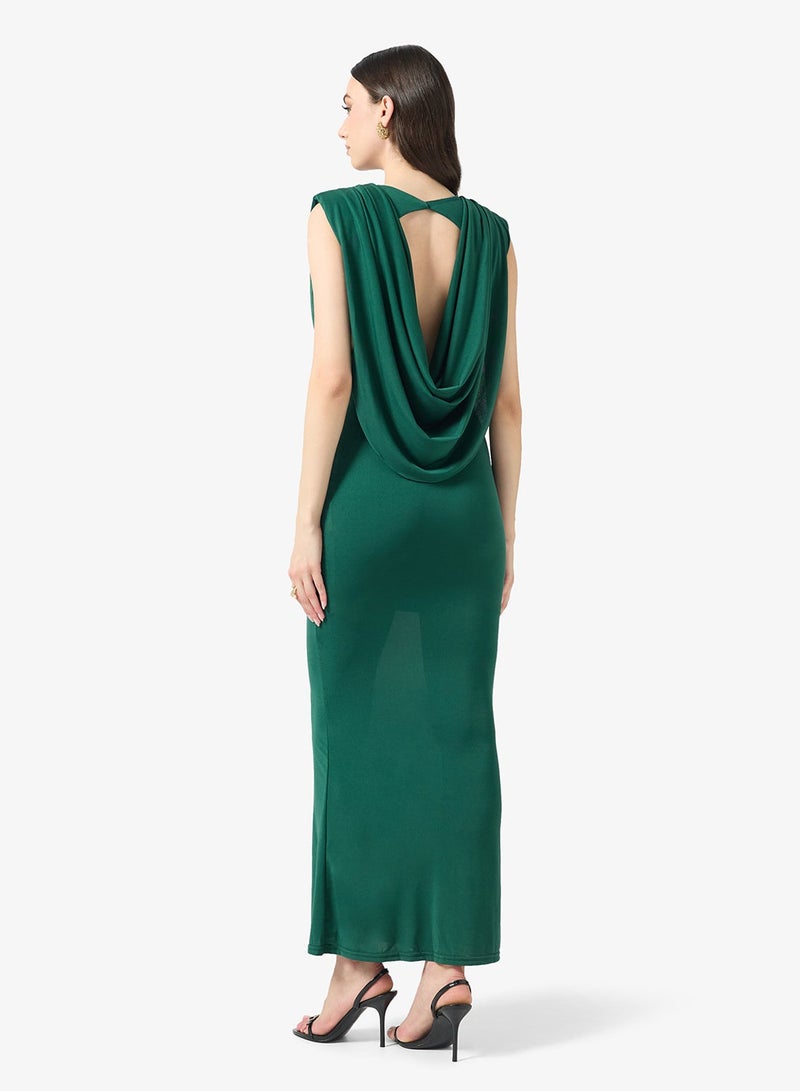 TFNC Charmed Cowl Neck Body-Con Maxi Dress - Image 3