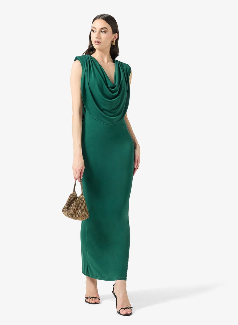 TFNC Charmed Cowl Neck Body-Con Maxi Dress - Image 5