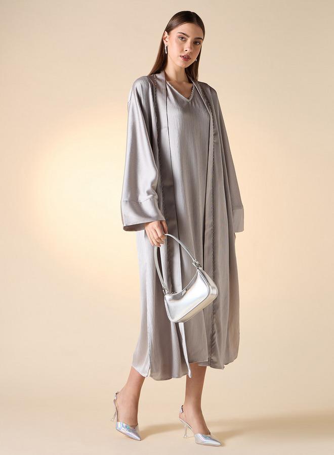 ايكونيك فستان ساتان سليب - Image 2