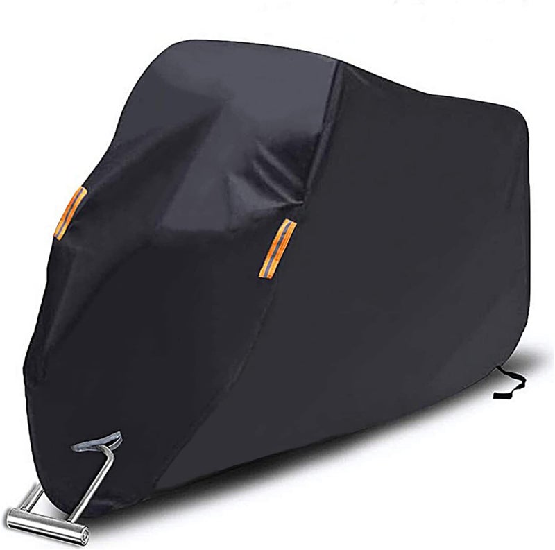 SEAZEN Motorcycle Cover - Waterproof, Dustproof, Snowproof, UV Protection, 5 Layer Breathable Fabric for Motorcycles up to 96" - Image 1