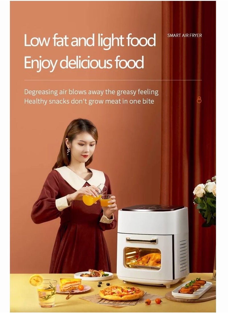 Mi VAZA - Household Electric Oven Baking Machine Multi-function 15L Large Capacity Perspective Air Fryer - Image 1