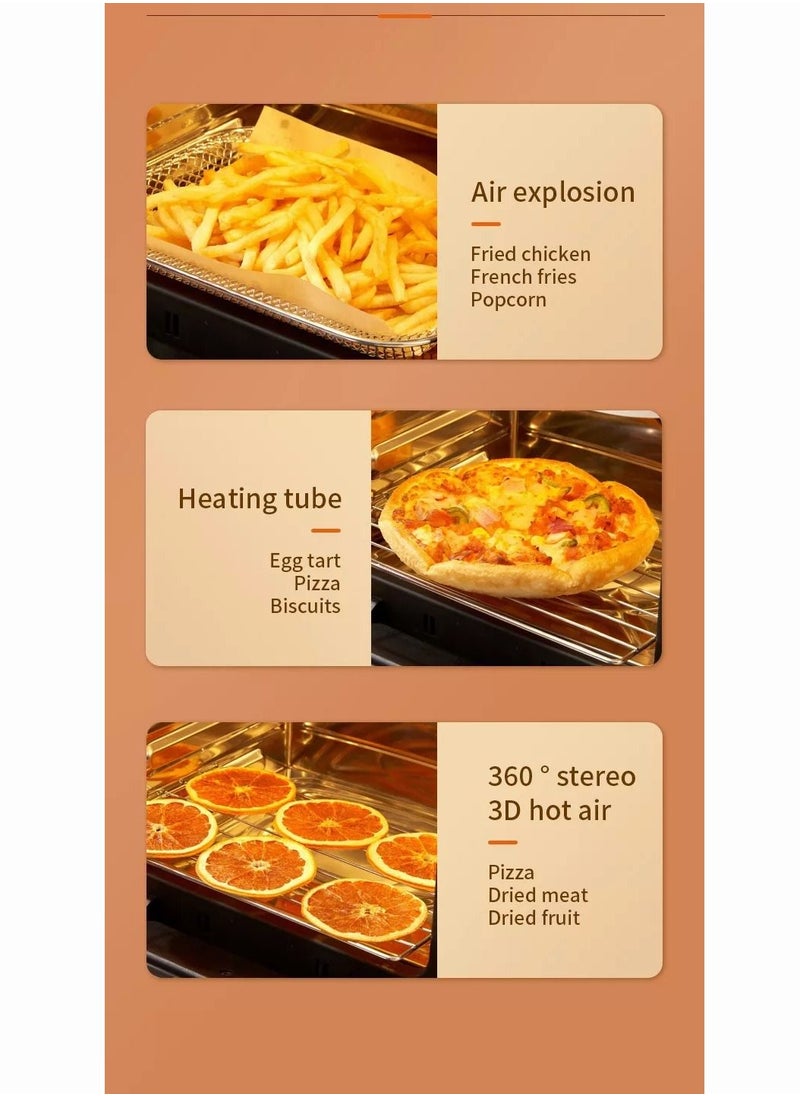 Mi VAZA - Household Electric Oven Baking Machine Multi-function 15L Large Capacity Perspective Air Fryer - Image 1