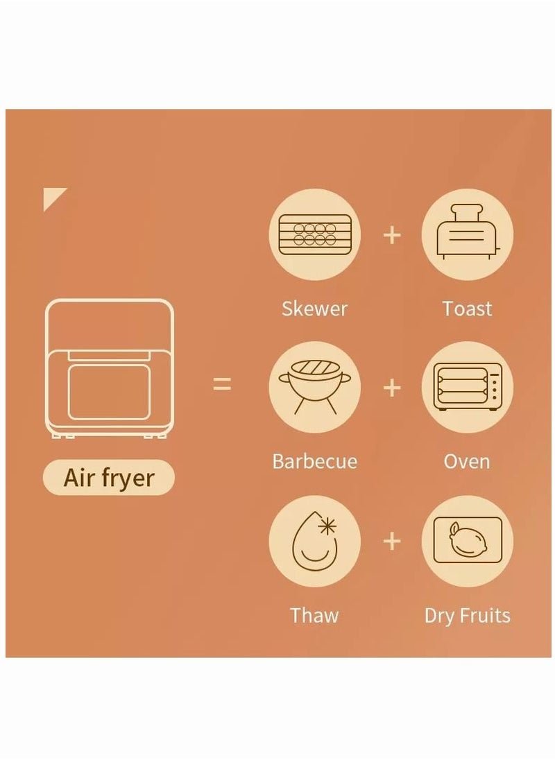 Mi VAZA - Household Electric Oven Baking Machine Multi-function 15L Large Capacity Perspective Air Fryer - Image 1