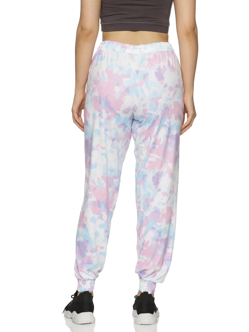 DOMIN8 Women Regular Fit High Rise Solid Training Drawstring Track Pants | Stylish Trouser | Lower for Workout, Gym Pants, Multicolor, Large - Image 2