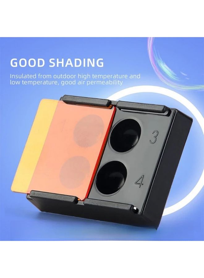 Portable Non Dental Light Proof Mixing Plate With 4 Cavities Transparent Lids 1pc - Image 4
