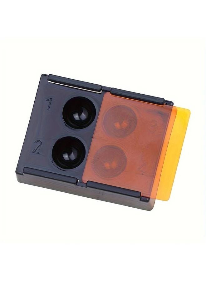 Portable Non Dental Light Proof Mixing Plate With 4 Cavities Transparent Lids 1pc - Image 3