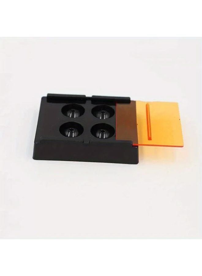 Portable Non Dental Light Proof Mixing Plate With 4 Cavities Transparent Lids 1pc - Image 2
