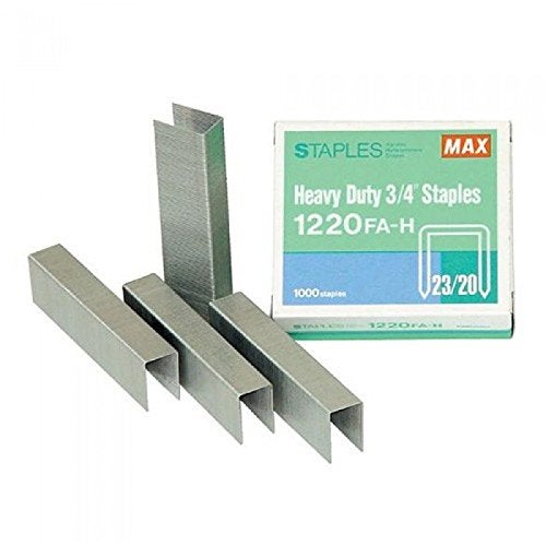 Max Heavy Duty Staples 3/4 Inch 1220FA-H - Box of 1000 Staples - Image 2
