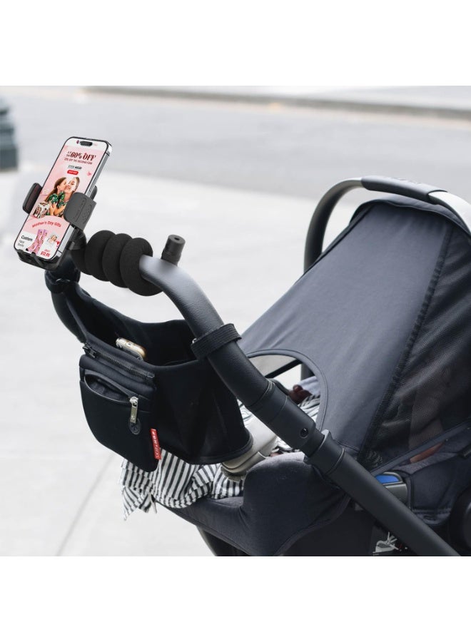 Baby Monitor Mount, Ideal Baby Monitor Holder, Baby Monitor Holder with 1/4 Threaded Hole (Black) - Image 1