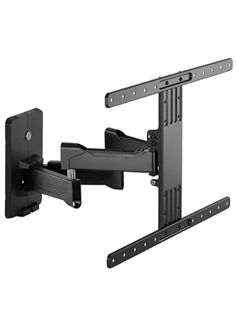 Skill Tech SH65 464P  Premium Full-Motion Tv Wall Mount  Max.Capacity: 45kg (99lbs)  Max. Mounting Hole: 600x400  Matte Black Matte White Tv Wall Mount Bracket  - Image 1