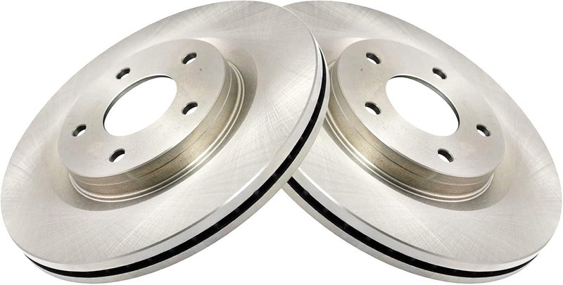 TRQ Front Brake Rotors Set Vented Compatible with 2011-2017 Nissan Juke 2017-2019 Sentra - Image 3