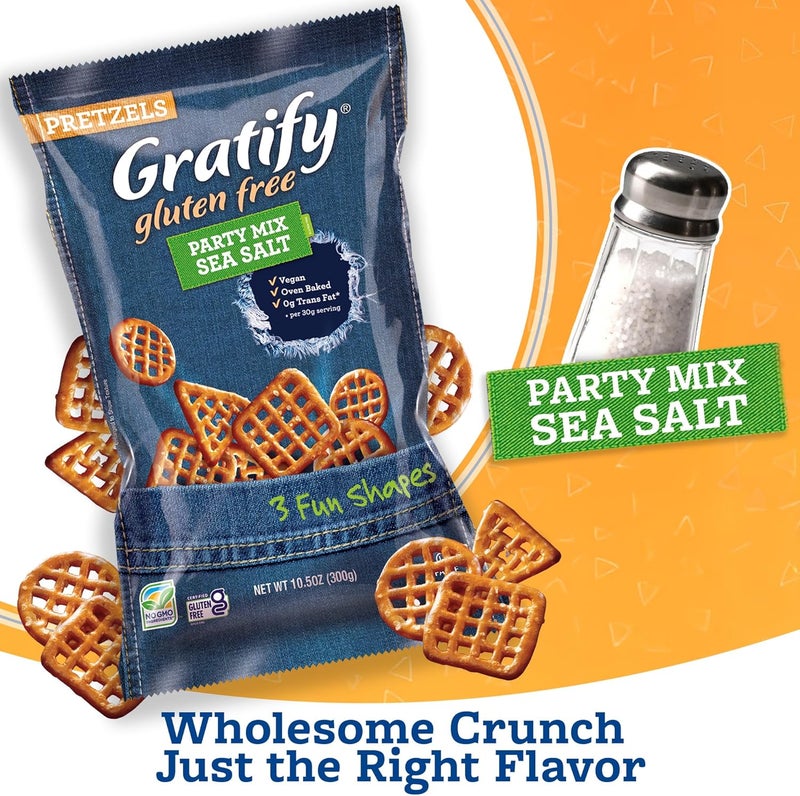 OSEM Gratify Gluten Free Pretzel Party Mix - Sea Salt - Image 3