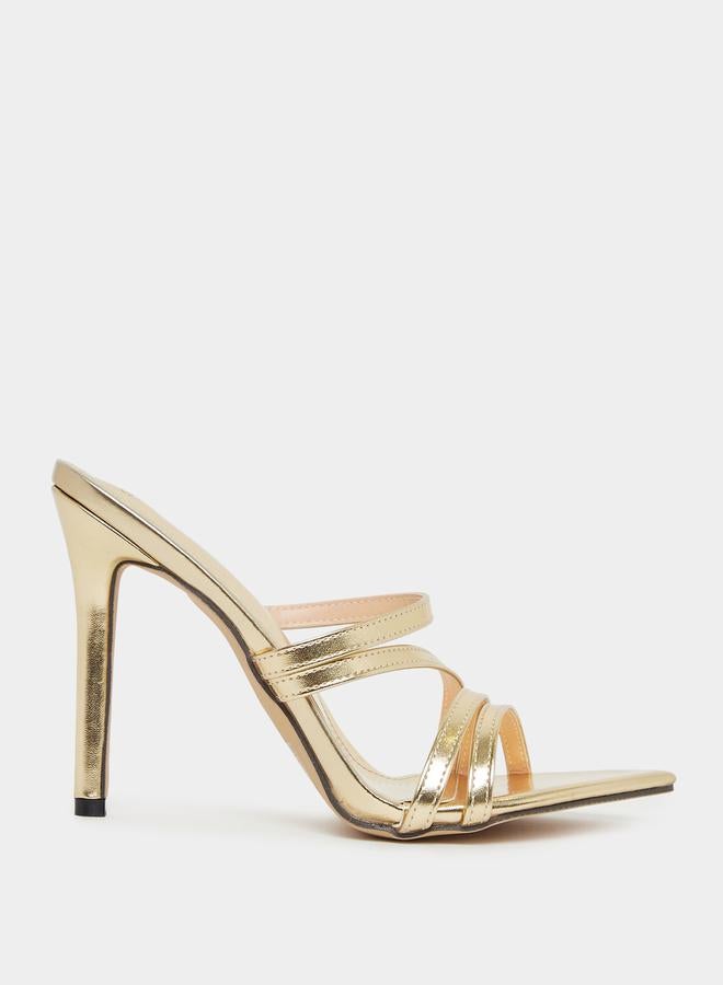 ستايلي صندل سهل الارتداء بحزام بكعب رفيع - Image 1