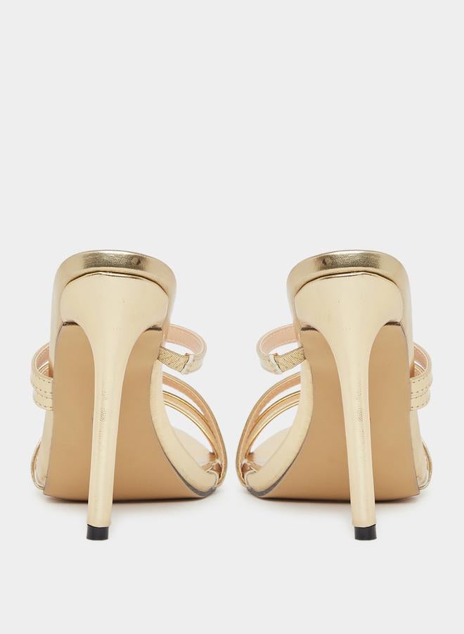 ستايلي صندل سهل الارتداء بحزام بكعب رفيع - Image 4