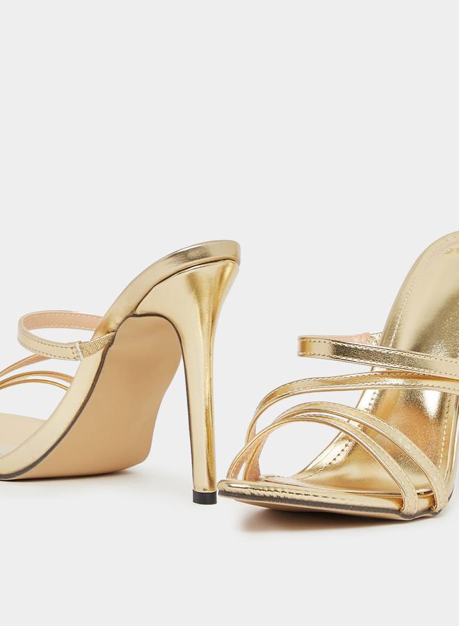 ستايلي صندل سهل الارتداء بحزام بكعب رفيع - Image 3