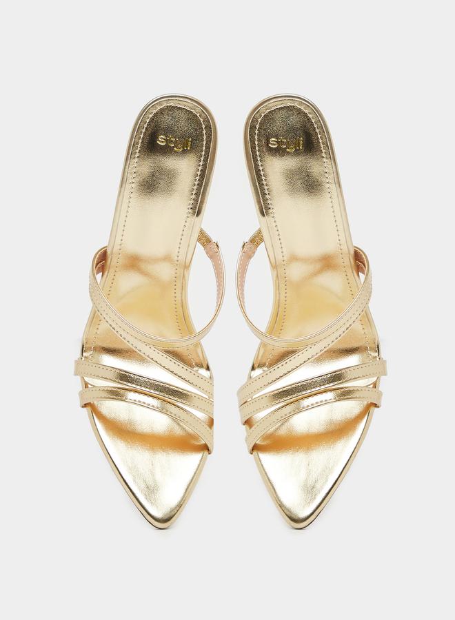 ستايلي صندل سهل الارتداء بحزام بكعب رفيع - Image 5