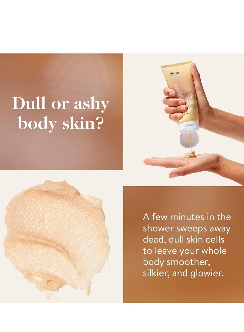 goop Beauty Microderm Body Polish | Exfoliating Body Scrub & Foaming Cleanser for Glowing Skin | Exfoliating Salts and Kakadu Plum Seed Oil for Skin Hydration | Inspired by Microdermabrasion | 6 fl oz