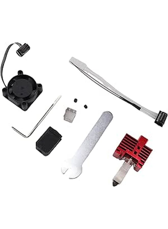 Hot End Complete Kit 0.4mm Nozzle Extruder Heating Block Fan Thermistor 3D Printer Replacement Spare Part - Image 1
