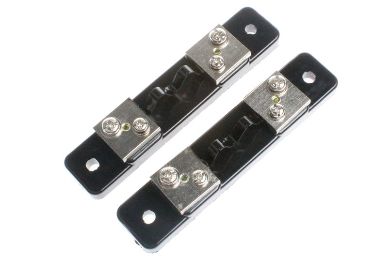 NOYITO 10 Amps 75mV Metal Shunt Resistor External Shunt for Current Ammeter Analog Panel Meter (Pack of 2)