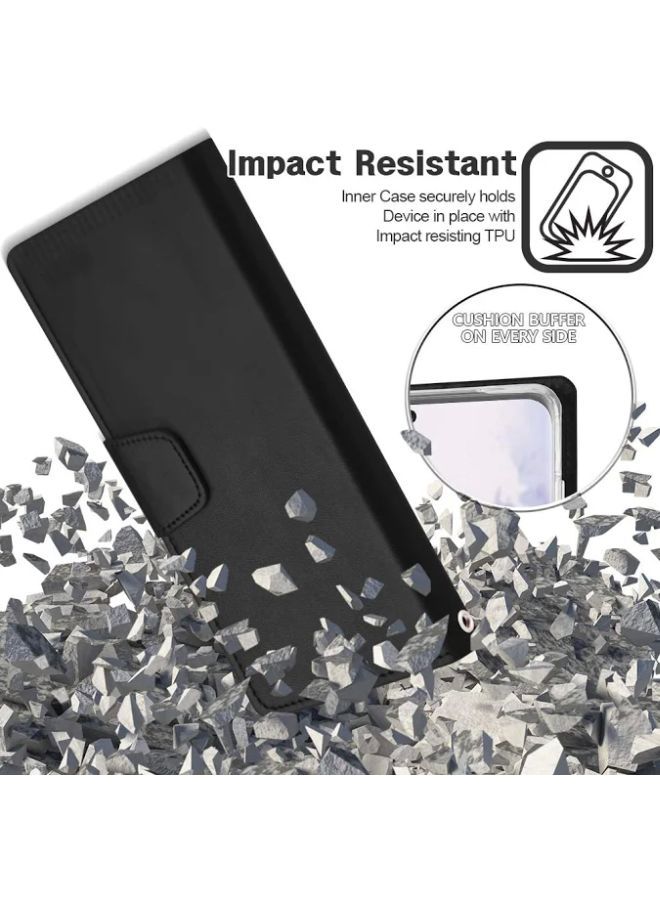 Loquat Protective Flip Cover With Pockets For Samsung Galaxy S20+ Black - Image 4