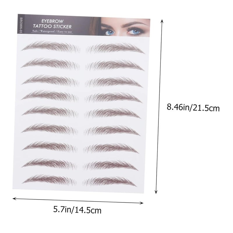 OSALADI 6d Realistic Eyebrow Stickers Temporary for Sparse Chemo Patients Women - Image 2