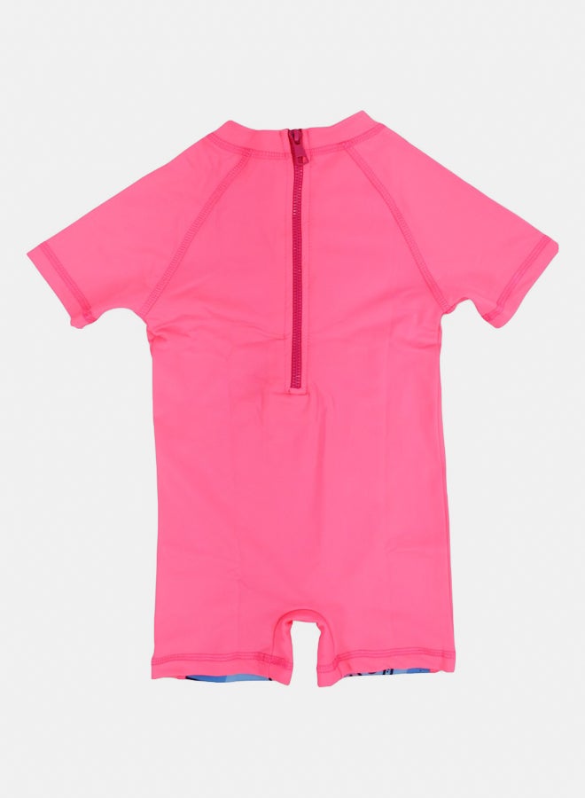 I.Wear I.Wear Girls Overall Swimsuit – Pink with Ice Cream Print - Image 2