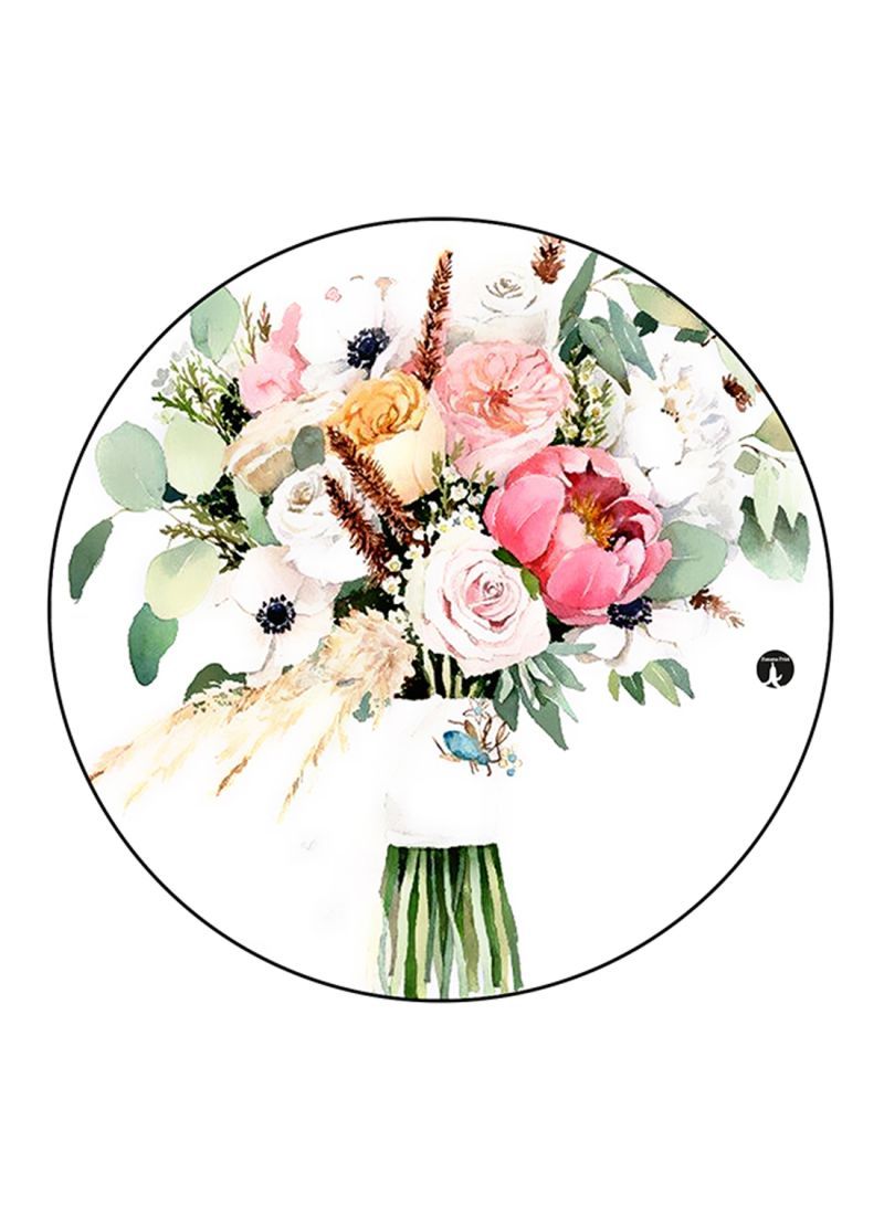 Flowers Printed Mouse Pad Multicolour