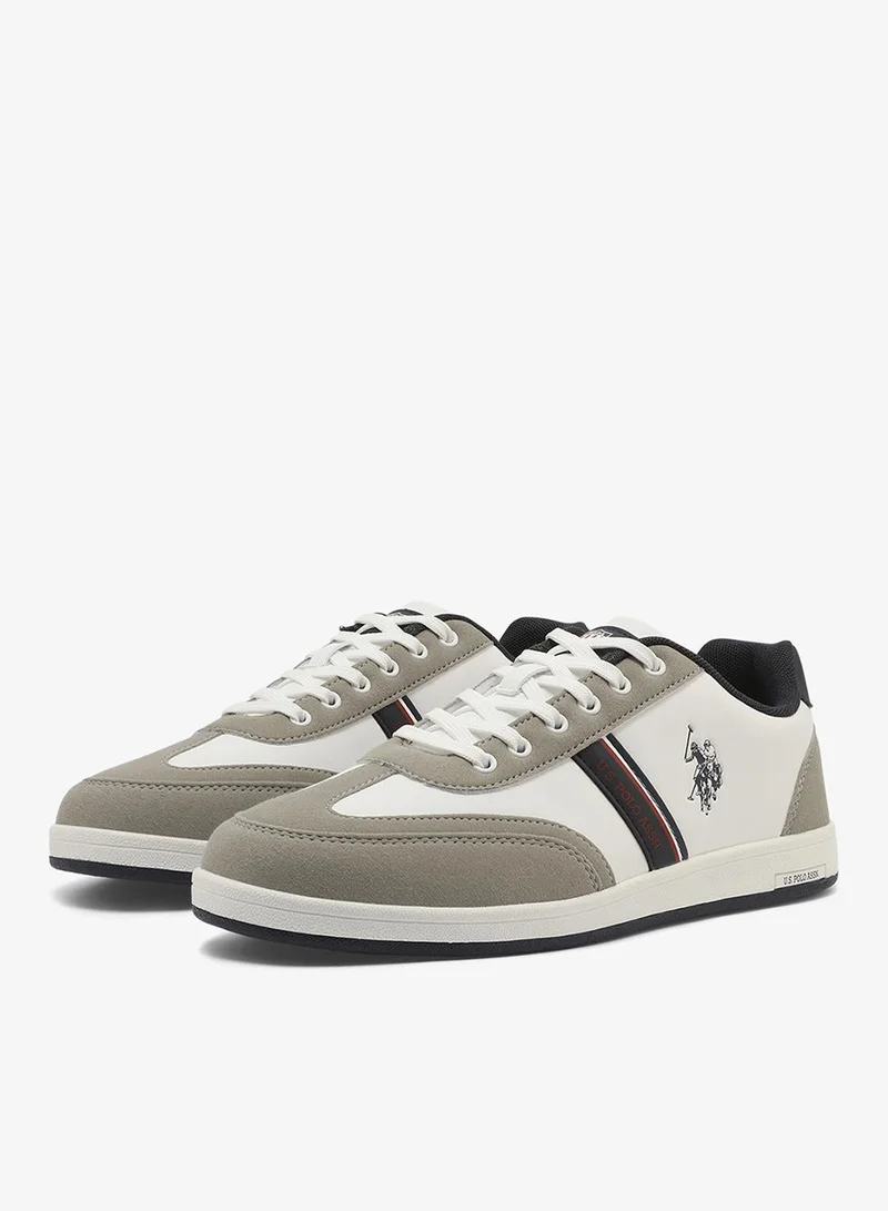 U.S. Polo Assn.  Kares Men's Casual Walking Sneakers - White for Men | Best Price UAE