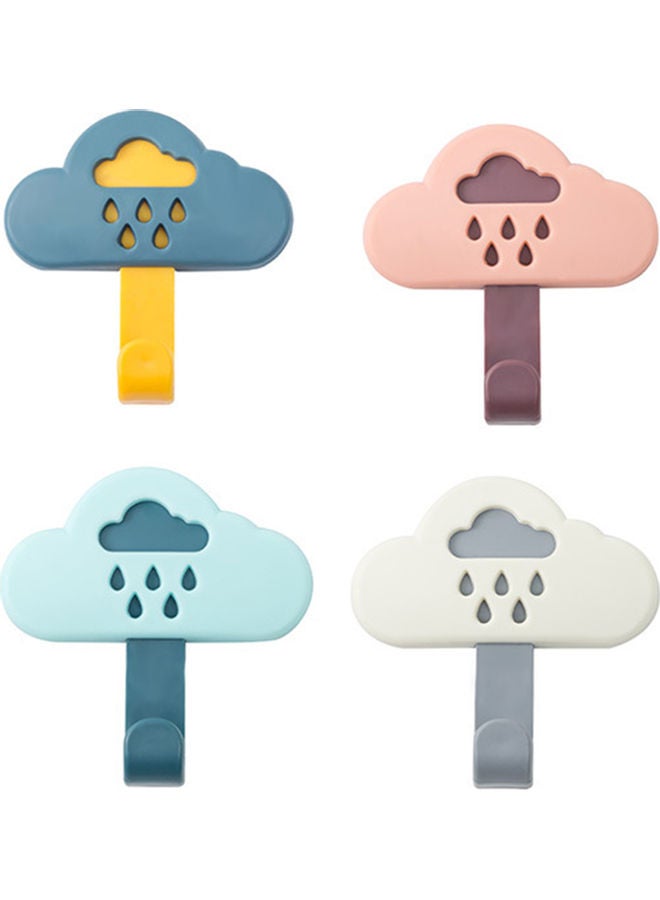 NIBEMINENT 4-Piece Hanging Hook Multicolour