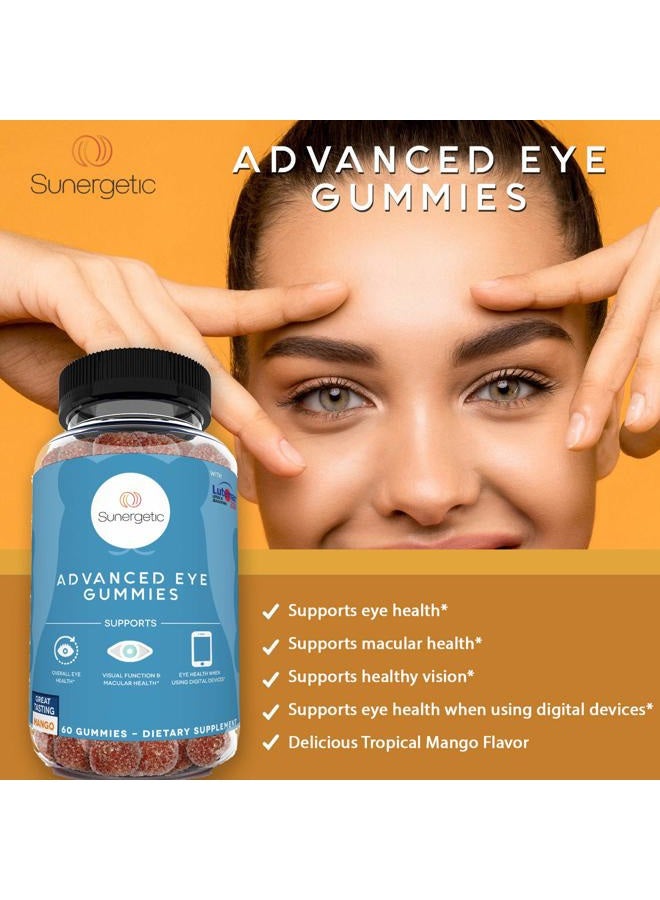 Sunergetic PREMIUM EYE SUPPORT Gummies - Lutein gummies with zeaxanthin that support overall eye health, vision and macular health.Clinically studied Lutein and Zeaxanthin - Image 4