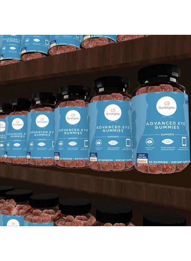 Sunergetic PREMIUM EYE SUPPORT Gummies - Lutein gummies with zeaxanthin that support overall eye health, vision and macular health.Clinically studied Lutein and Zeaxanthin - Image 5